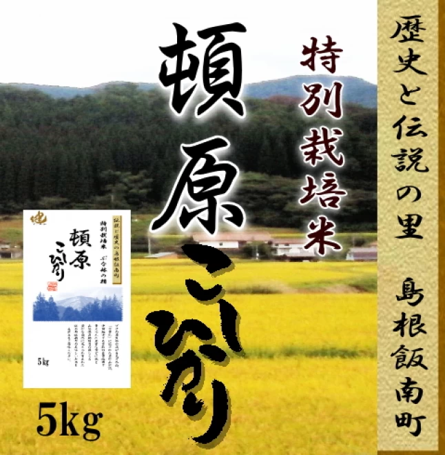 令和4年産　お米5kg 特別栽培米　島根県　飯南コシヒカリ　 1等米